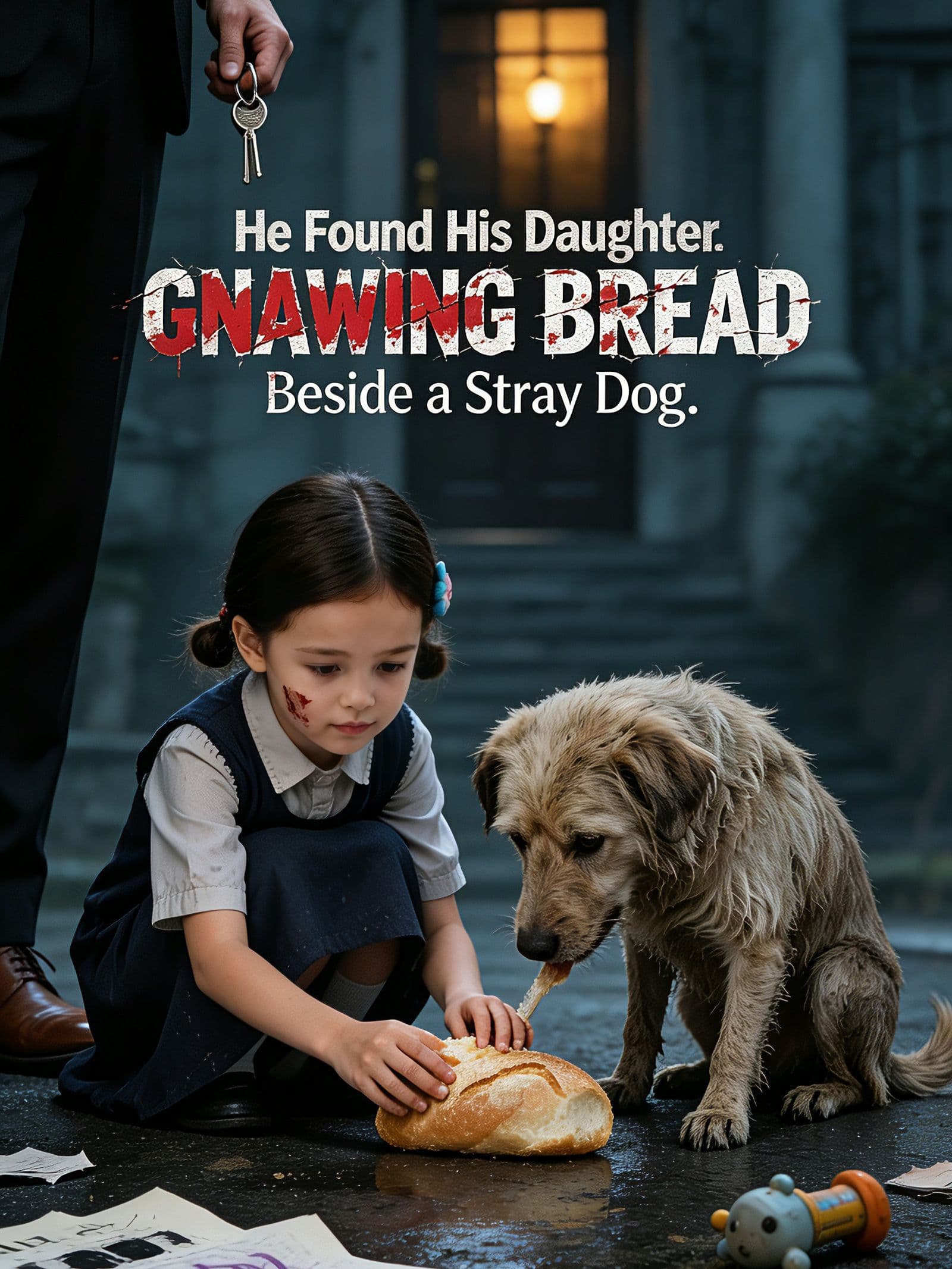 He Found His Daughter Gnawing Bread Beside a Stray Dog