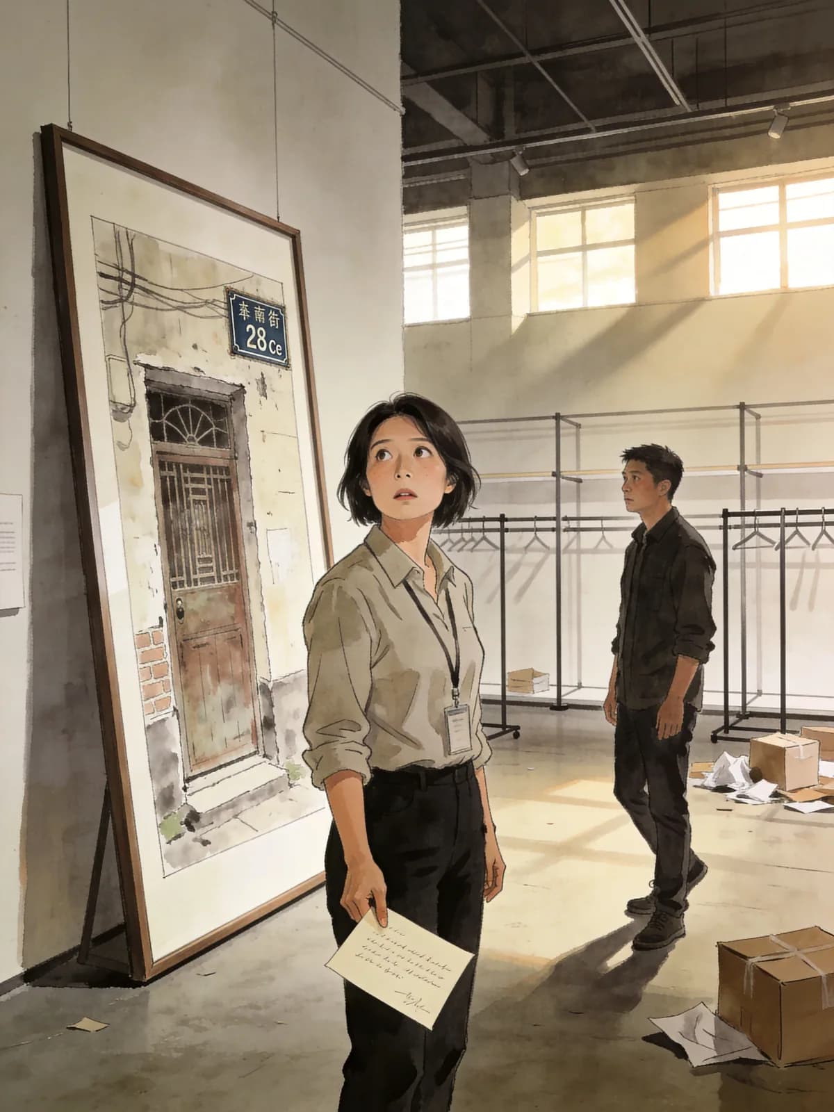 周末的展览·来信 016 — 根据简介创作的场景插图 1