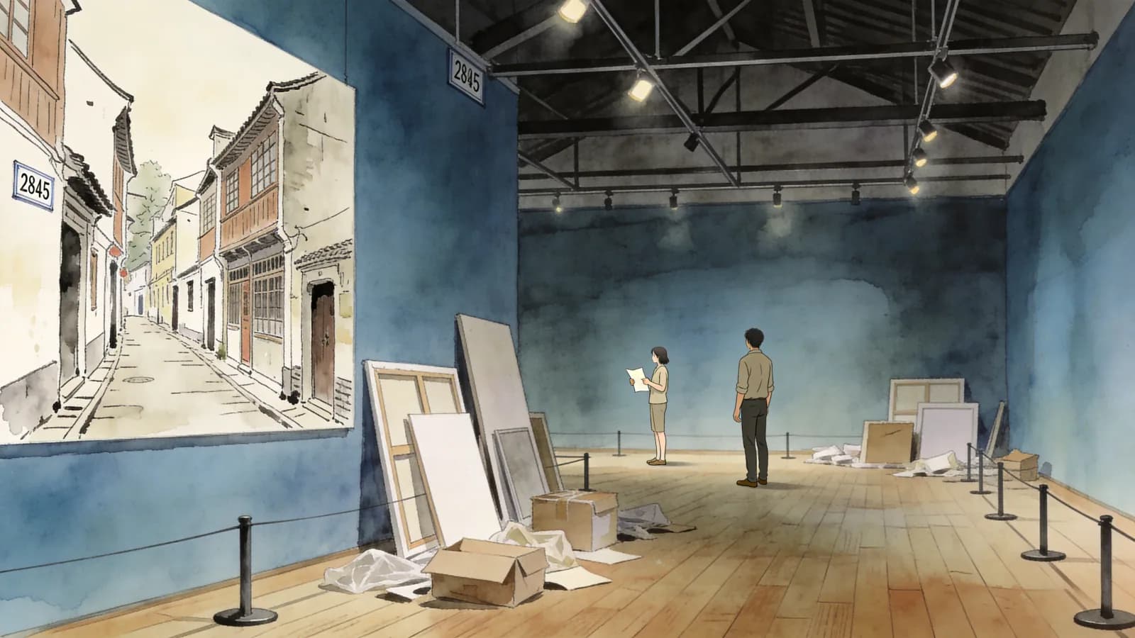 周末的展览·来信 016 — 根据简介创作的场景插图 2
