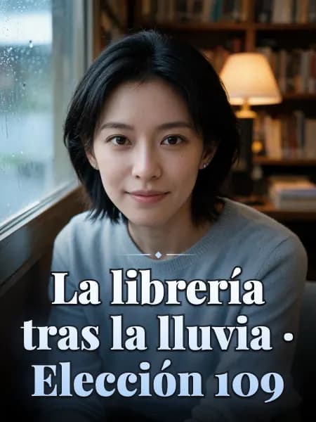 La librería tras la lluvia · Elección 109 — Ilustración conceptual del personaje