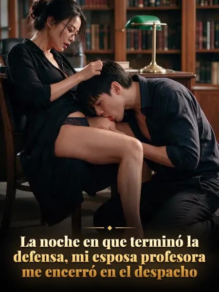 La noche en que terminó la defensa, mi esposa profesora me encerró en el despacho — Ilustración de la historia