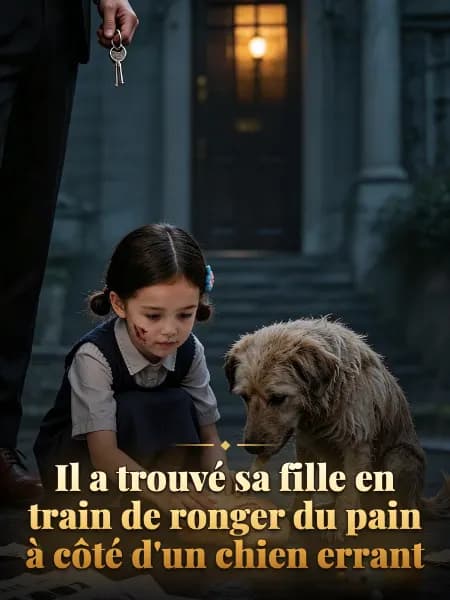 Il a trouvé sa fille en train de ronger du pain à côté d'un chien errant