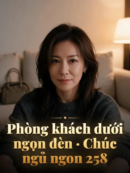 Phòng khách dưới ngọn đèn · Chúc ngủ ngon 258 — Minh họa nhân vật