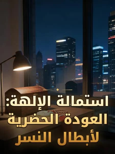 استمالة الإلهة: العودة الحضرية لأبطال النسر — رسم توضيحي للقصة