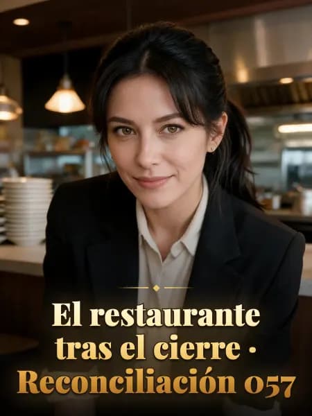 El restaurante tras el cierre · Reconciliación 057 — Ilustración conceptual del personaje