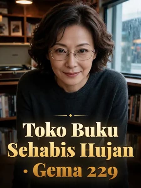 Toko Buku Sehabis Hujan · Gema 229 — Ilustrasi konsep tokoh