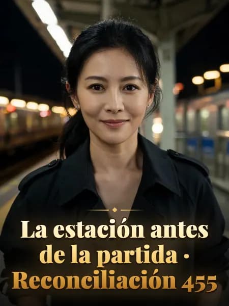 La estación antes de la partida · Reconciliación 455 — Ilustración conceptual del personaje