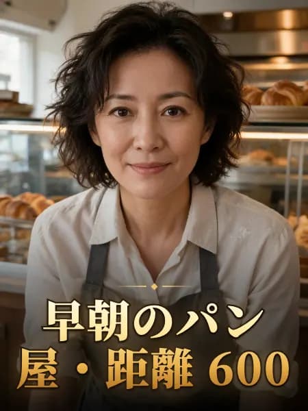早朝のパン屋・距離 600 — 登場人物のイメージイラスト