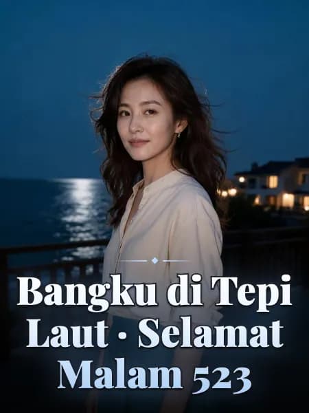 Bangku di Tepi Laut · Selamat Malam 523 — Ilustrasi konsep tokoh