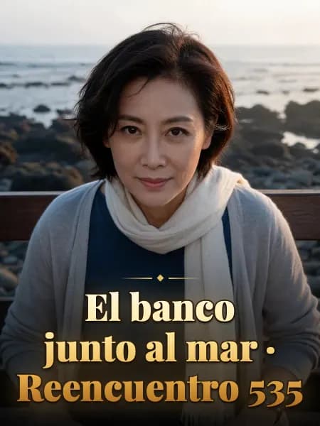 El banco junto al mar · Reencuentro 535 — Ilustración conceptual del personaje