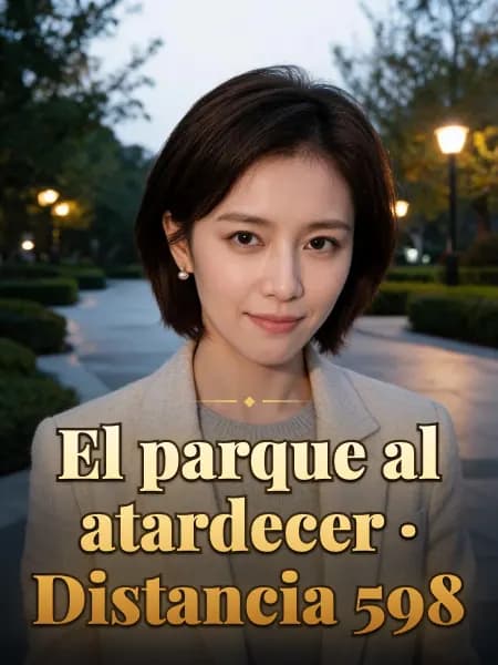 El parque al atardecer · Distancia 598 — Ilustración conceptual del personaje