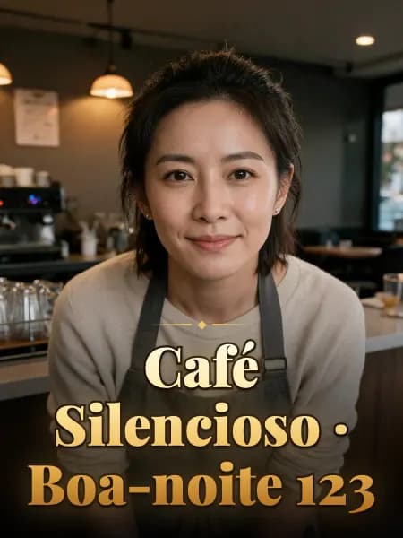 Café Silencioso · Boa-noite 123 — Ilustração do personagem