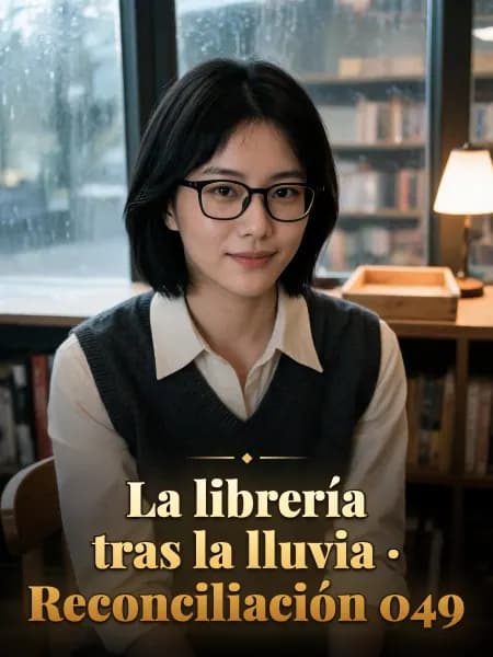 La librería tras la lluvia · Reconciliación 049 — Ilustración conceptual del personaje