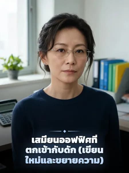 เสมียนออฟฟิศที่ตกเข้ากับดัก (เขียนใหม่และขยายความ) — ภาพประกอบตัวละคร