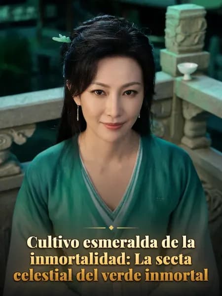 Cultivo esmeralda de la inmortalidad: La secta celestial del verde inmortal — Ilustración conceptual del personaje