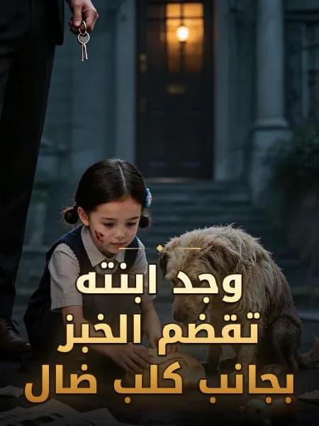 وجد ابنته تقضم الخبز بجانب كلب ضال