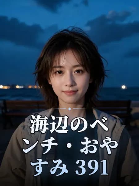 海辺のベンチ・おやすみ 391 — 登場人物のイメージイラスト