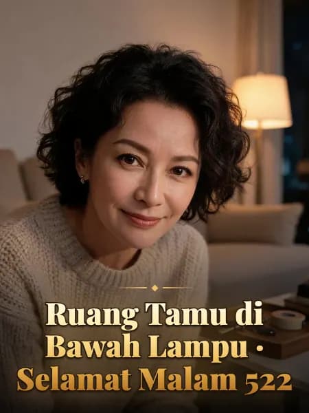 Ruang Tamu di Bawah Lampu · Selamat Malam 522 — Ilustrasi konsep tokoh