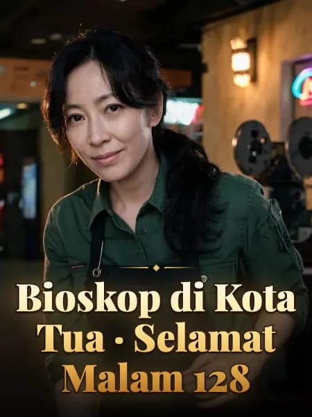 Bioskop di Kota Tua · Selamat Malam 128 — Ilustrasi konsep tokoh