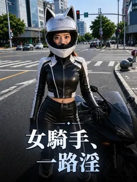 女騎手、一路淫