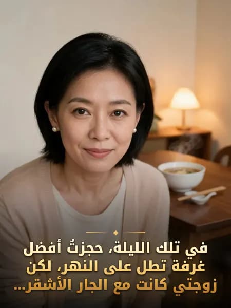 في تلك الليلة، حجزتُ أفضل غرفة تطل على النهر، لكن زوجتي كانت مع الجار الأشقر... — تصوّر للشخصية