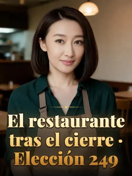 El restaurante tras el cierre · Elección 249 — Ilustración conceptual del personaje