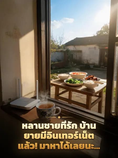 หลานชายที่รัก บ้านยายมีอินเทอร์เน็ตแล้ว! มาหาได้เลยนะ... — ภาพประกอบเรื่อง
