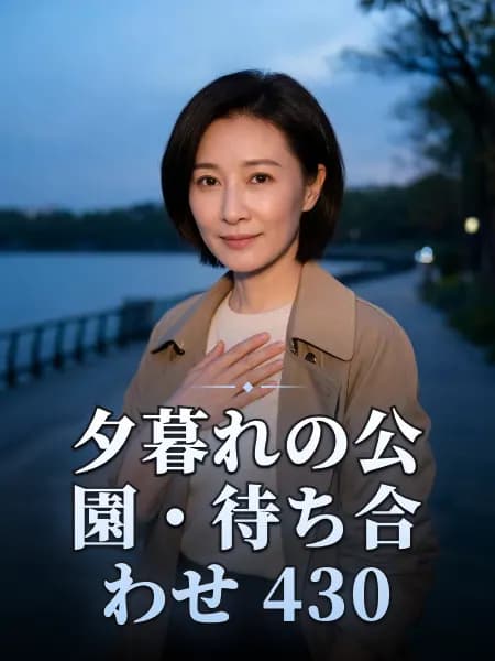 夕暮れの公園・待ち合わせ 430 — 登場人物のイメージイラスト