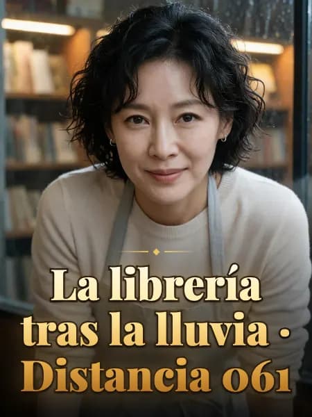 La librería tras la lluvia · Distancia 061 — Ilustración conceptual del personaje