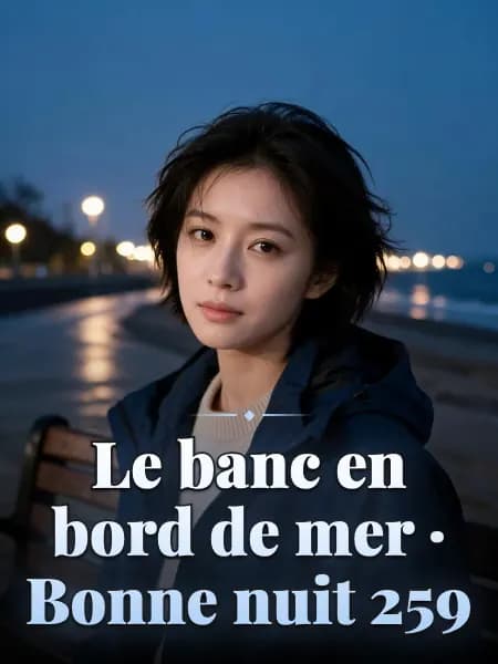 Le banc en bord de mer · Bonne nuit 259 — Illustration du personnage