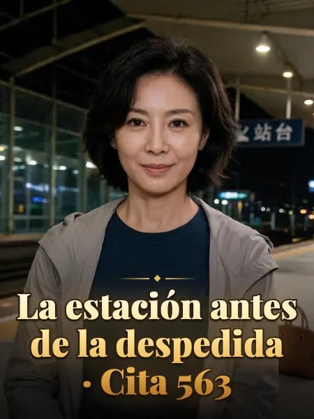 La estación antes de la despedida · Cita 563 — Ilustración conceptual del personaje