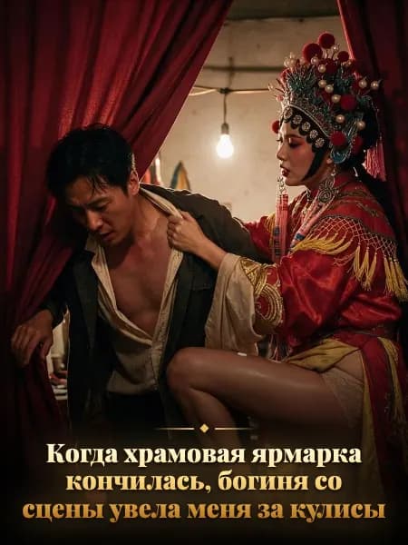 Когда храмовая ярмарка кончилась, богиня со сцены увела меня за кулисы — Иллюстрация к истории