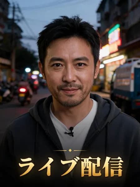 ライブ配信 — 登場人物のイメージイラスト