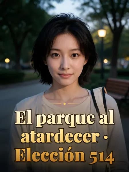 El parque al atardecer · Elección 514 — Ilustración conceptual del personaje