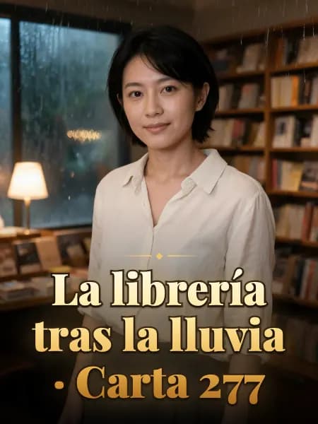 La librería tras la lluvia · Carta 277 — Ilustración conceptual del personaje