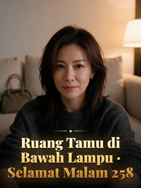 Ruang Tamu di Bawah Lampu · Selamat Malam 258 — Ilustrasi konsep tokoh