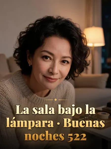 La sala bajo la lámpara · Buenas noches 522 — Ilustración conceptual del personaje