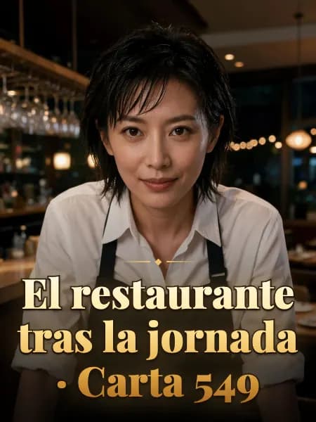El restaurante tras la jornada · Carta 549 — Ilustración conceptual del personaje