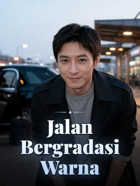Jalan Bergradasi Warna — Ilustrasi konsep tokoh