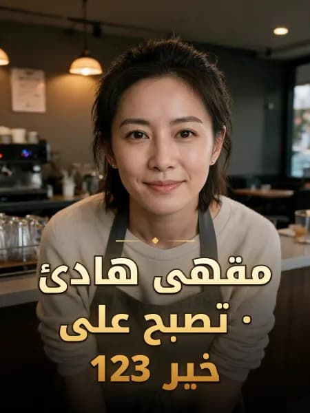 مقهى هادئ · تصبح على خير 123 — تصوّر للشخصية