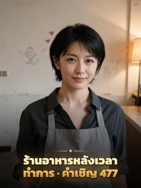 ร้านอาหารหลังเวลาทำการ · คำเชิญ 477 — ภาพประกอบตัวละคร
