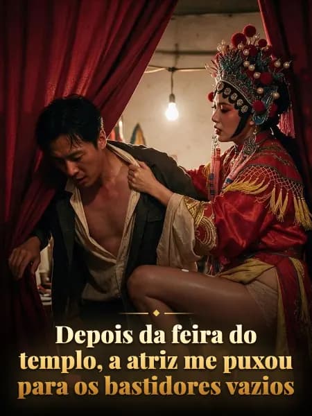 Depois da feira do templo, a atriz me puxou para os bastidores vazios — Ilustração da história