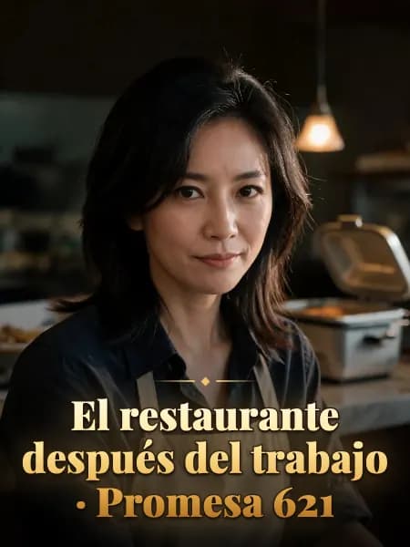 El restaurante después del trabajo · Promesa 621 — Ilustración conceptual del personaje