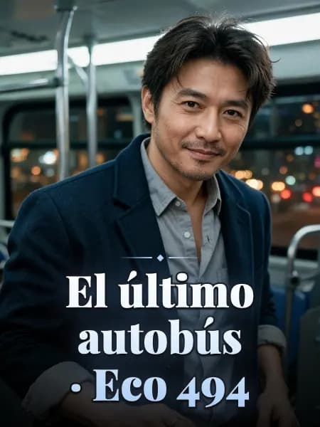 El último autobús · Eco 494 — Ilustración conceptual del personaje