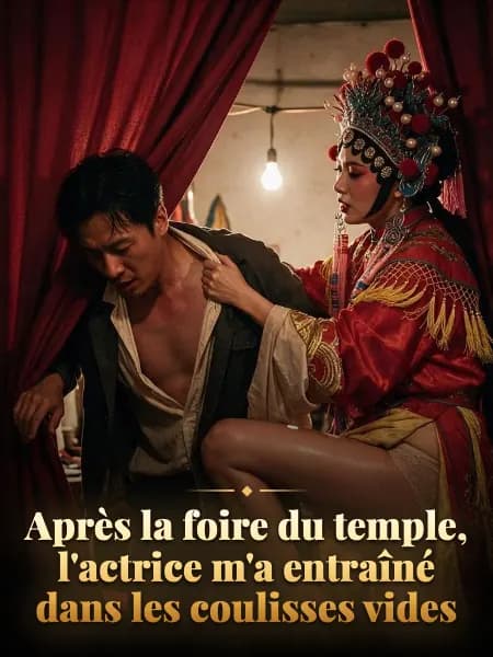 Après la foire du temple, l'actrice m'a entraîné dans les coulisses vides — Illustration de l’histoire