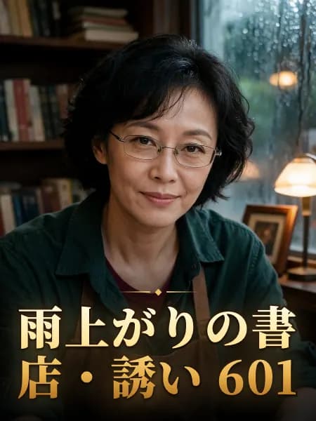 雨上がりの書店・誘い 601 — 登場人物のイメージイラスト