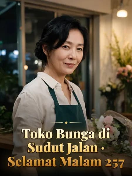 Toko Bunga di Sudut Jalan · Selamat Malam 257 — Ilustrasi konsep tokoh