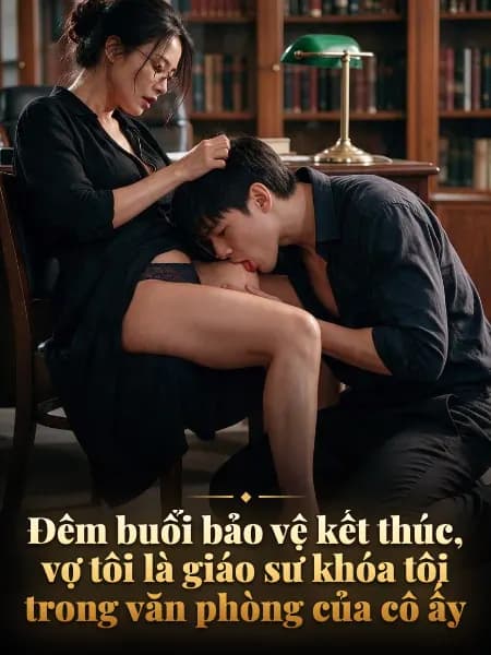 Đêm buổi bảo vệ kết thúc, vợ tôi là giáo sư khóa tôi trong văn phòng của cô ấy — Minh họa truyện
