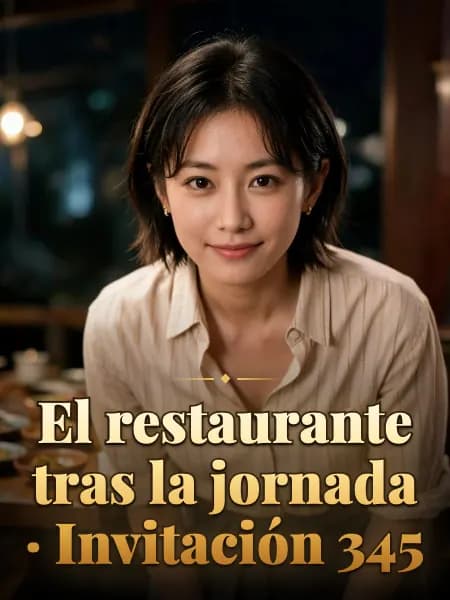 El restaurante tras la jornada · Invitación 345 — Ilustración conceptual del personaje