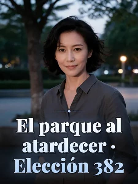 El parque al atardecer · Elección 382 — Ilustración conceptual del personaje